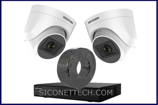 Hikvision 2-Camera CCTV Kit – Complete Surveillance System | 4-Channel DVR | 2TB HDD | Best Price in Abuja