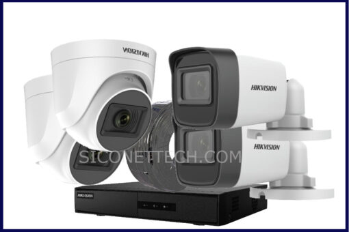 Hikvision 4-Camera CCTV Kit – Complete Surveillance System | 2TB HDD | Indoor & Outdoor Cameras | Best Price in Abuja