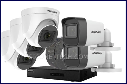 Hikvision 5-Camera Complete CCTV Kit – Indoor/Outdoor Combo | 8-Channel DVR | 2TB HDD | Best Price in Abuja