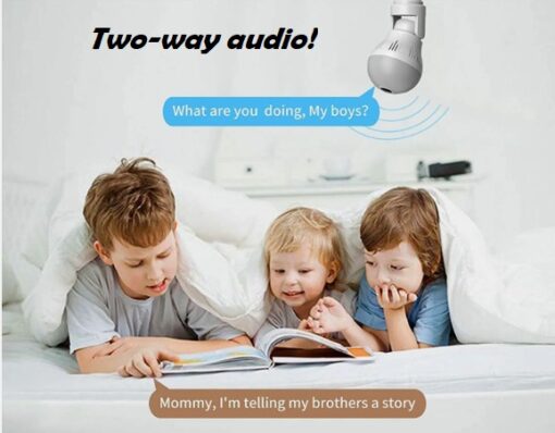 360° Rotating CCTV Bulb Camera – Smart Wireless Home Security - Image 5
