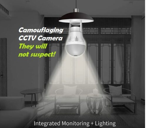 360° Rotating CCTV Bulb Camera – Smart Wireless Home Security - Image 2