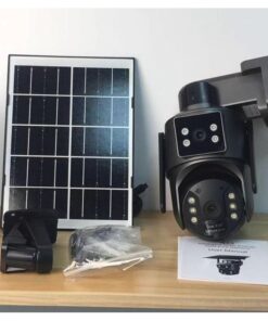 8MP Dual Lens 4G Solar-Powered PTZ CCTV Camera – Smart Alert Night Vision Human Detection Two-Way Audio (2)