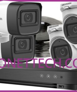 Hikvision 4-Camera Complete Audio CCTV Kit – Outdoor & Indoor Combo | 8-Channel DVR | 2TB Surveillance HDD | Best CCTV Prices in Abuja & Nationwide Delivery