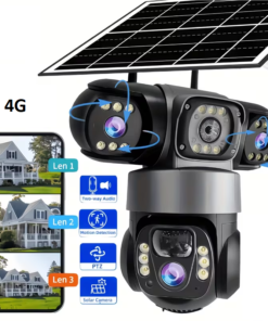 T30 V380 Pro Solar CCTV Camera with 360 Degree Rotation